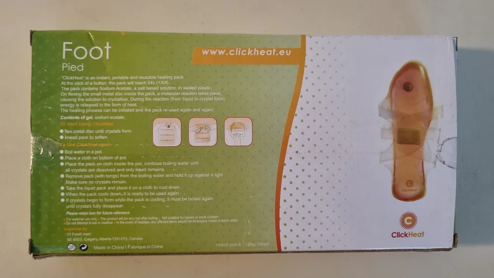 ClickHeat Reusable Foot Heat Packs image indicator(3)