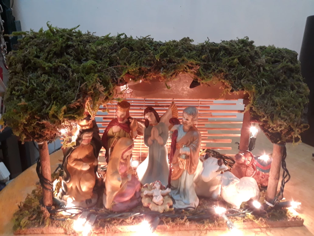 Vintage Nativity Scene Set