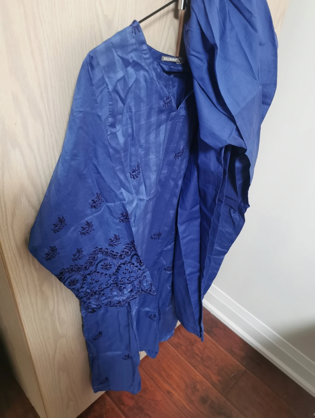 Zellbury Blue Embroidered Top