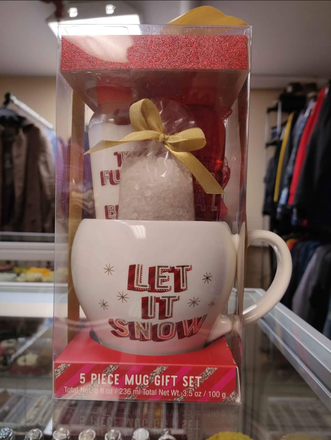 5 Piece Let It Snow Mug Gift Set
