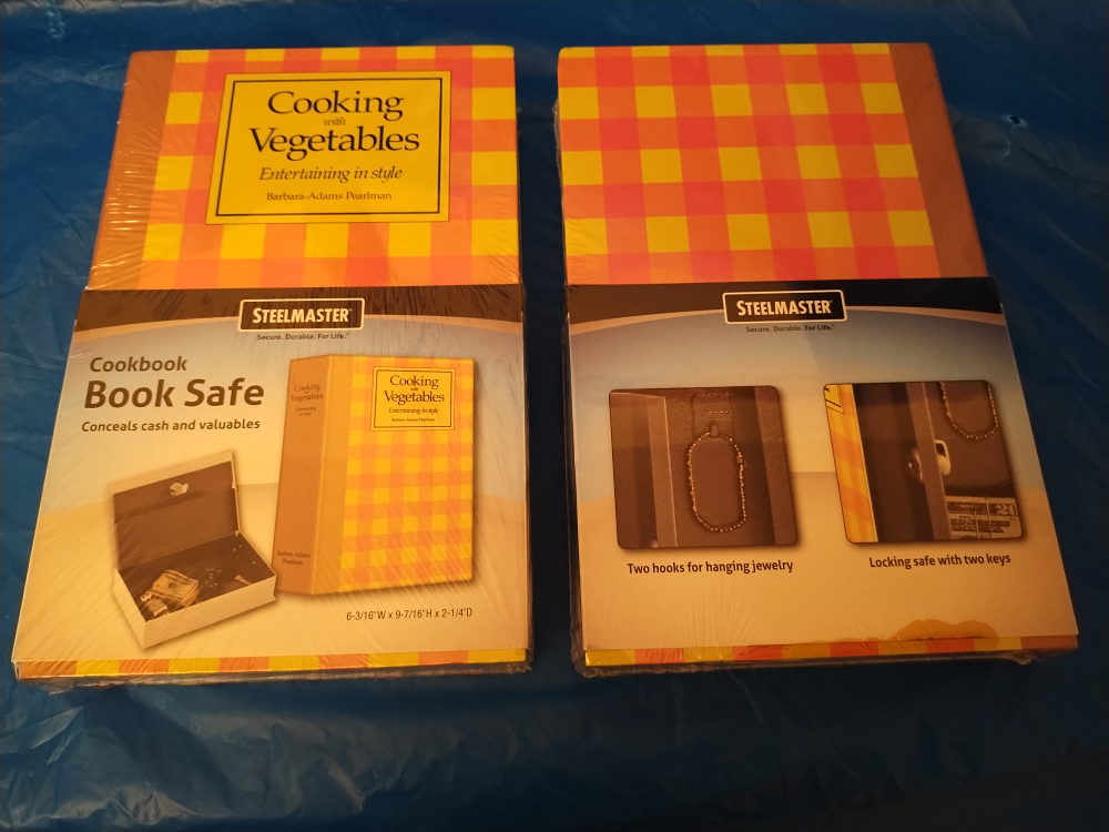 #thrifty picks steelmaster cookbook book safe