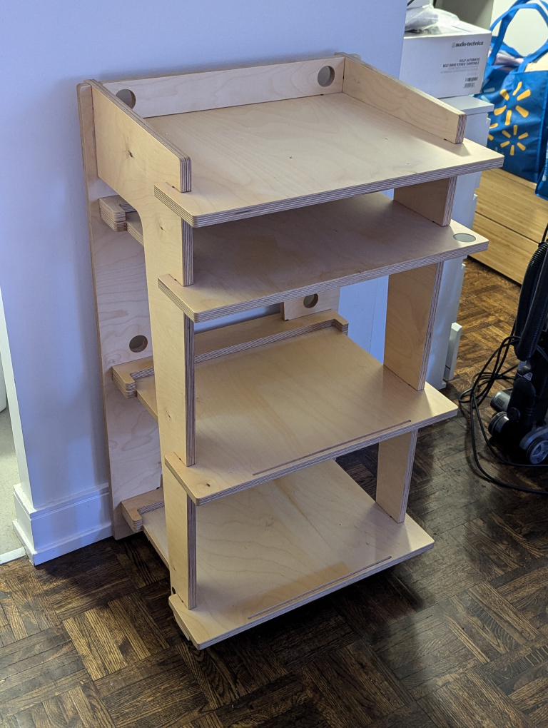 Solid wood record stand - photo 2