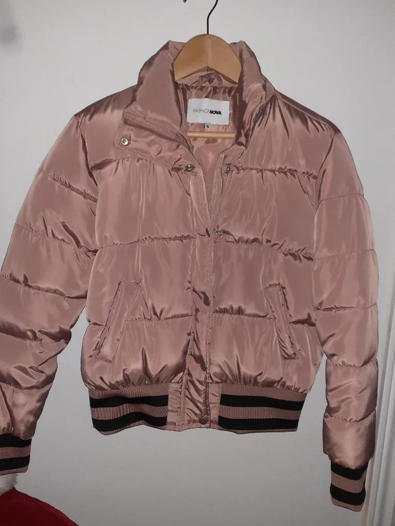 Pink Puffer Quilted Jacket image indicator(2)