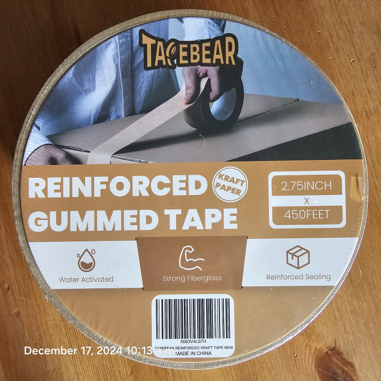 Tapebear Reinforced Gummed Tape kraft paper Tape
