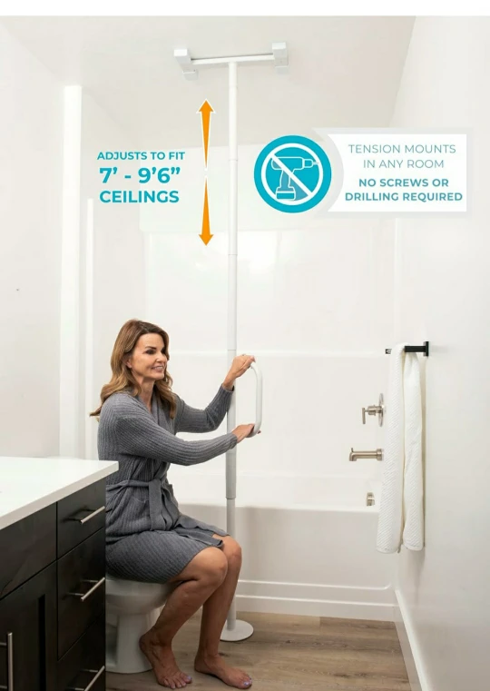 Able Life Universal Floor to Ceiling Grab Bar - photo 5