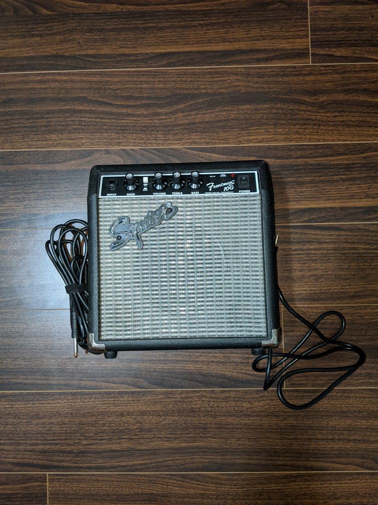 Squier by Fender Stratocaster Electric Guitar with Amp and Stand - photo 4
