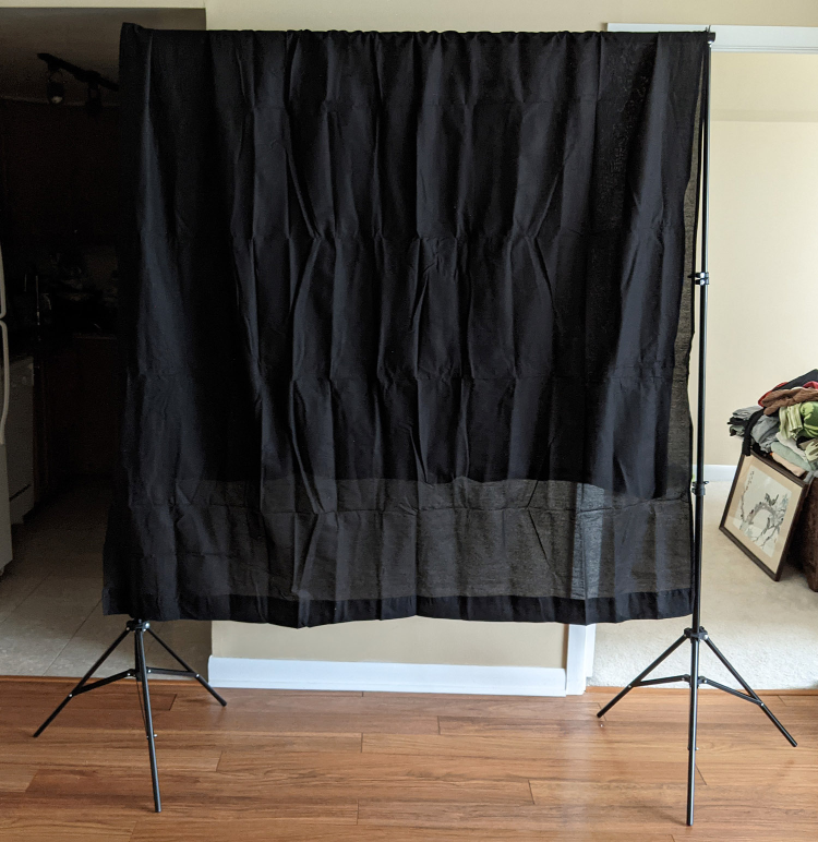 Photography Background Stands + Three Fabric Backgrounds - EUC - photo 2
