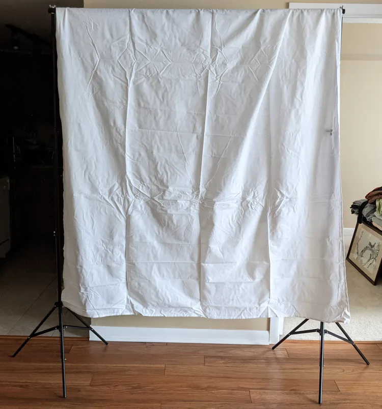 Photography Background Stands + Three Fabric Backgrounds - EUC image indicator(3)
