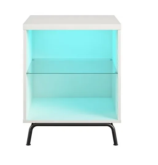 Ameriwood Home Melbourne End Table LED lighting with 7 color image indicator(8)