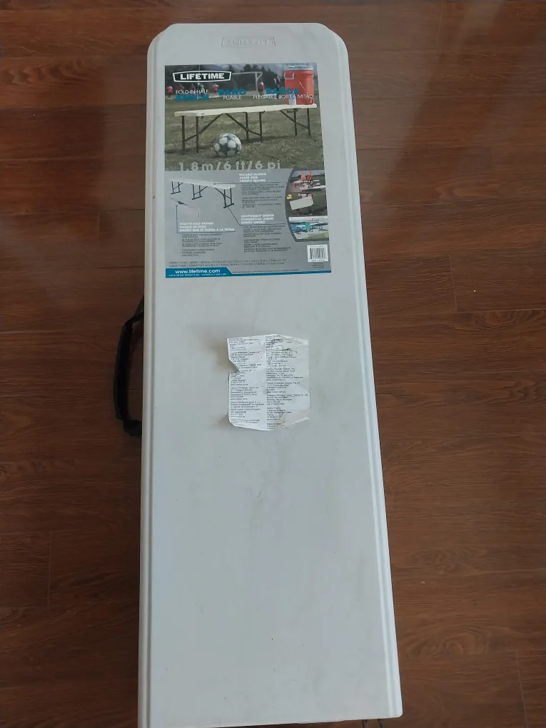 6' Lifetime Portable Foldable Picnic Table/Bench. FIXED PRICE. image indicator(2)