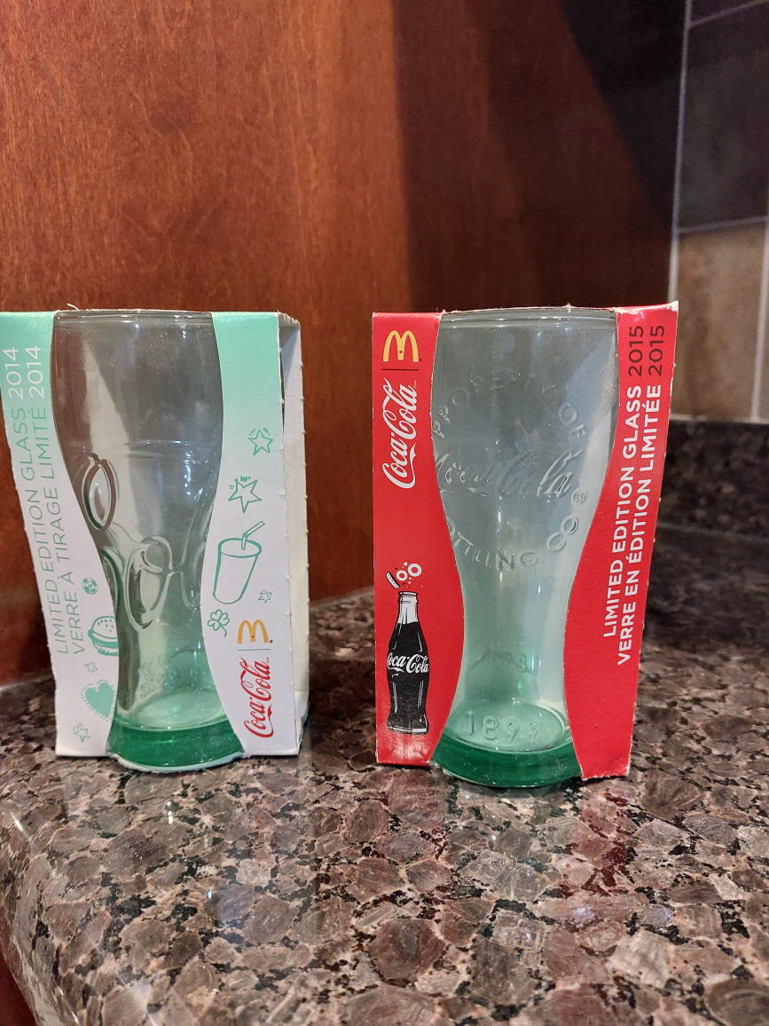Brand New Coca Cola limited edition glasses set of 2