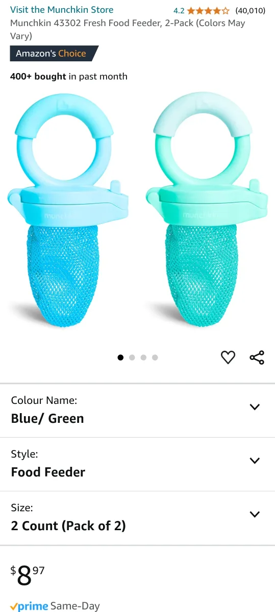 ‼️TOSS ALERT‼️Bundle: Munchkin Baby Food Feeder image indicator(5)