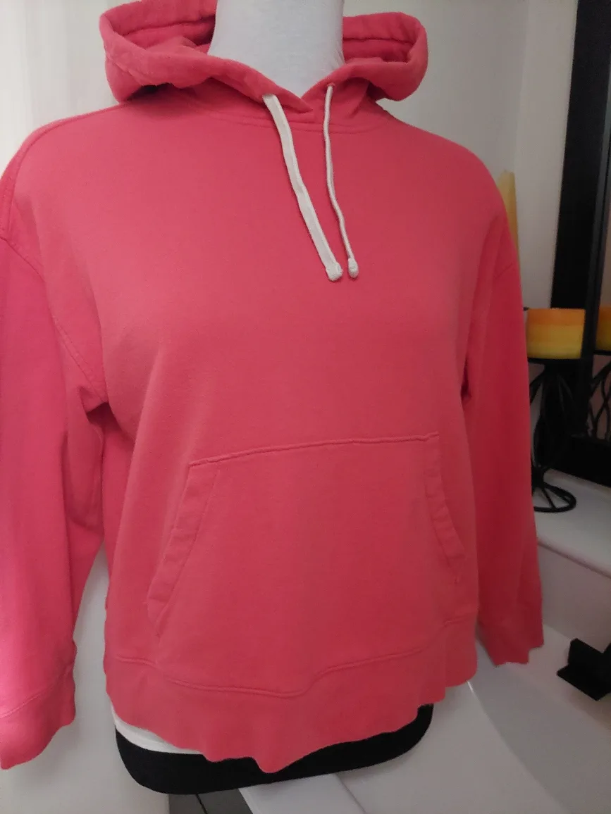 100% Cotton Women's Everlane Peach Hoodie 🍑 image indicator(2)