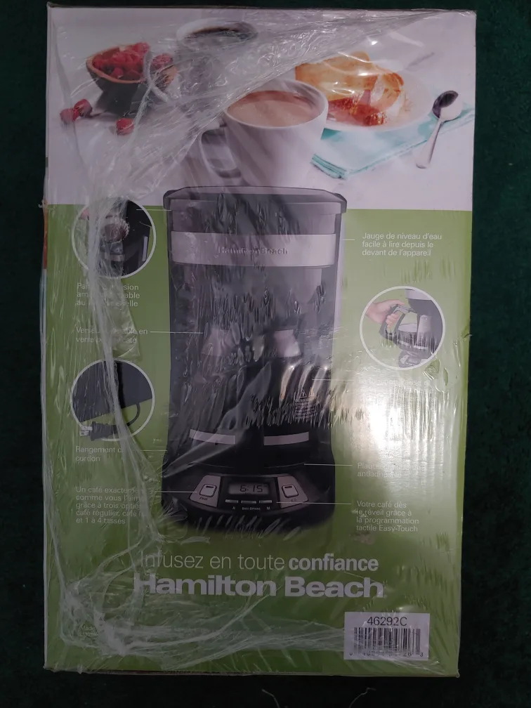 Sealed Box Hamilton Beach Programmable Coffee Maker image indicator(2)