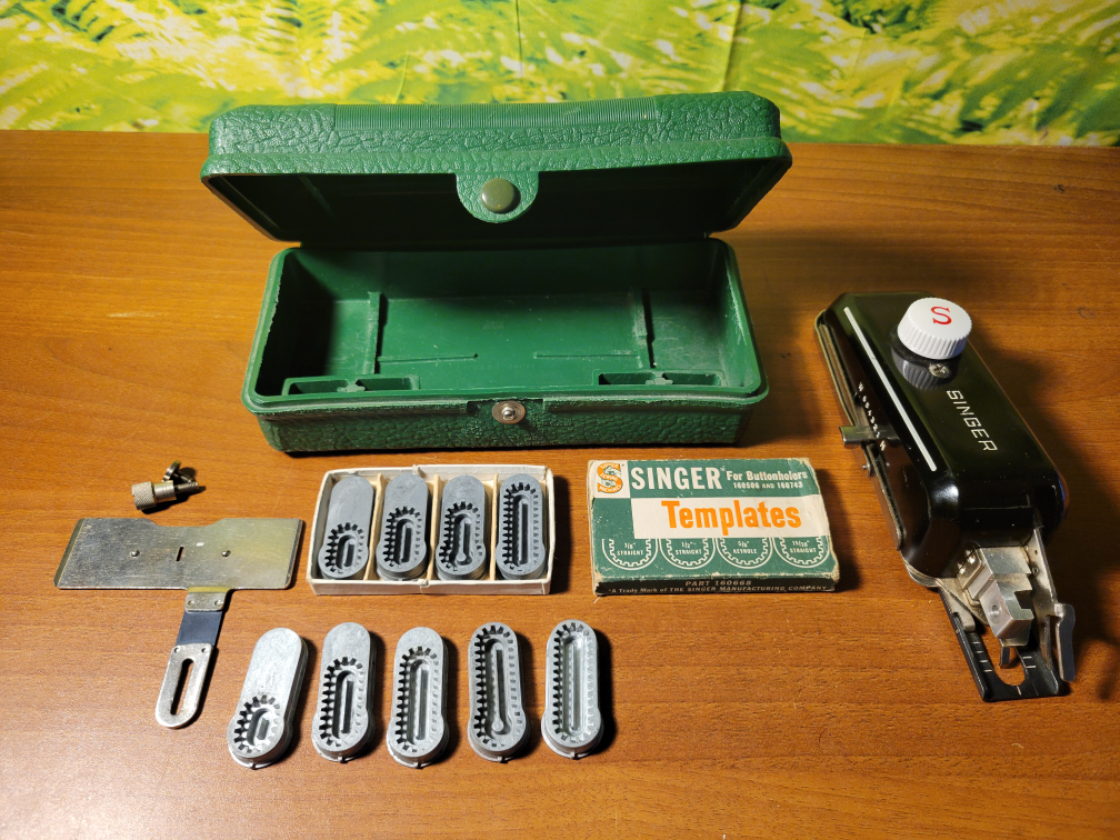 Vintage Sewing Machine Button Hole Addition and Templates - photo 2