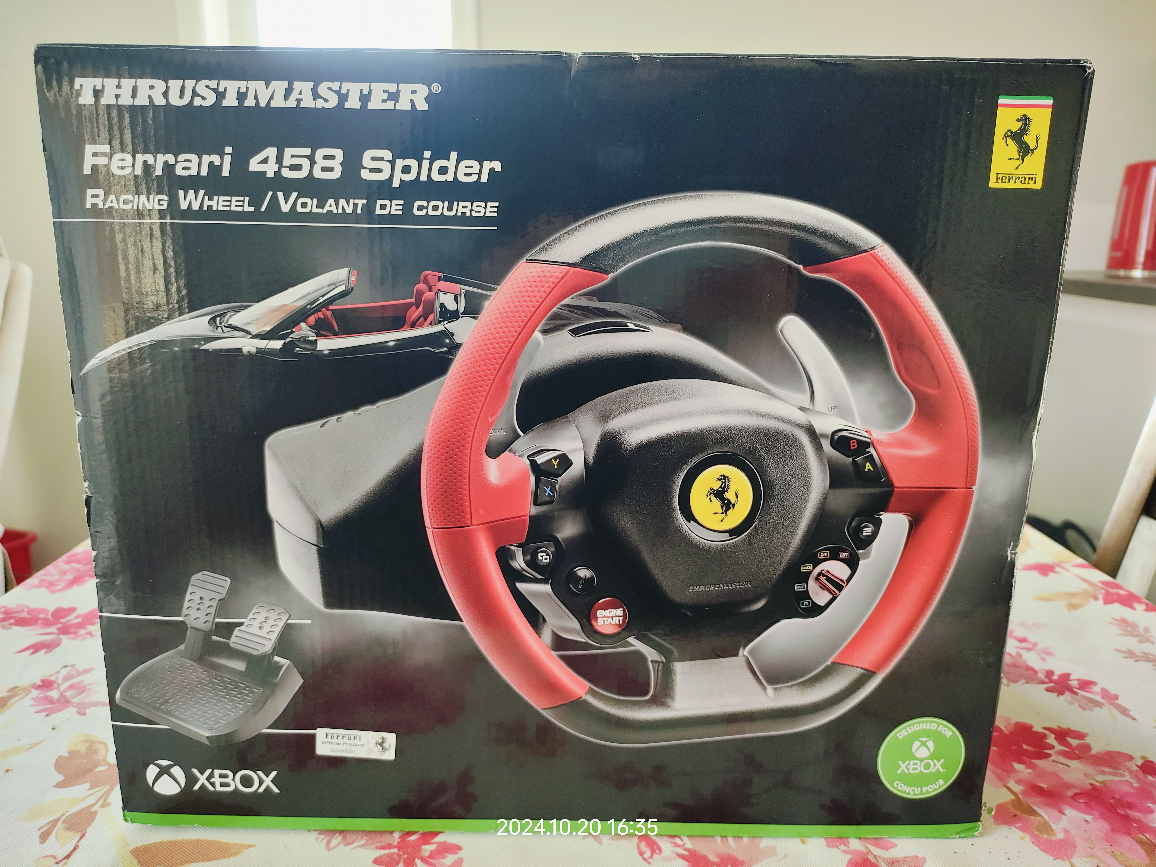 Thrustmaster Ferrari 458 Spider Racing Wheel (Sealed)