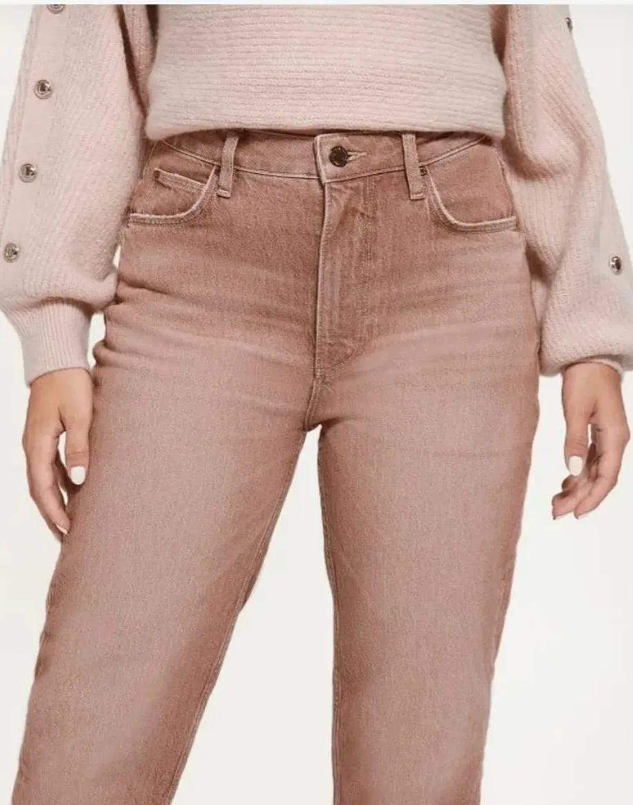 Ladies Smart Guess Recycled Cotton Plush Pink Jeans - size 29 image indicator(5)