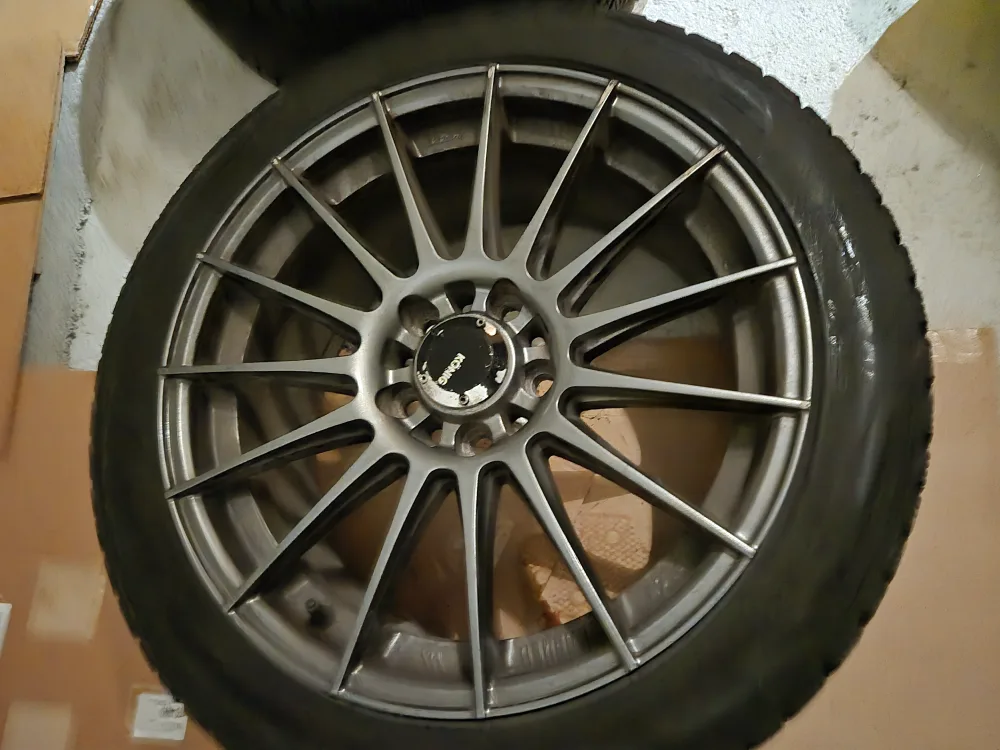 Konig Rennform 17x8.0 5x112 Matte Grey Wheels VW Audi set of 4 image indicator(4)