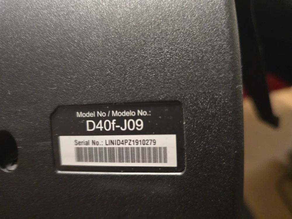 Vizio D40F-J09 40 inch TV image indicator(2)