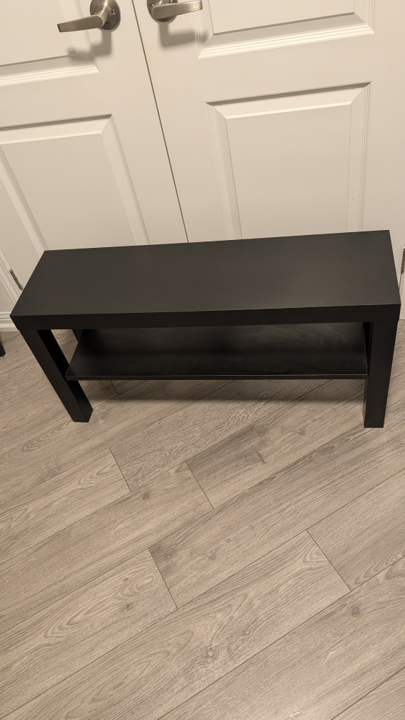 Black bench