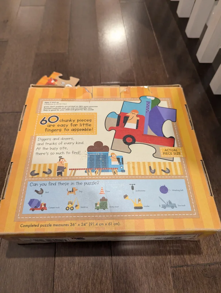 #ThriftyPicks Big Builder Giant Floor Puzzle 60 Pieces image indicator(3)