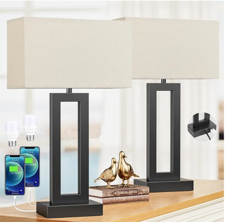 Living Room Lamps for Night Stands - Set of 2