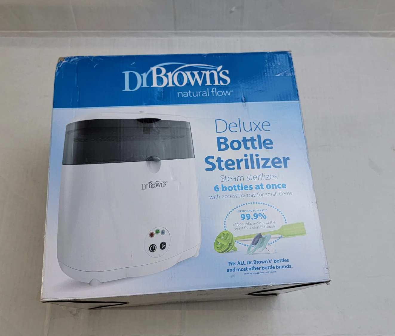 Dr. Brown's Deluxe Electric Baby Bottle and Pacifier Sterilizer image indicator(2)