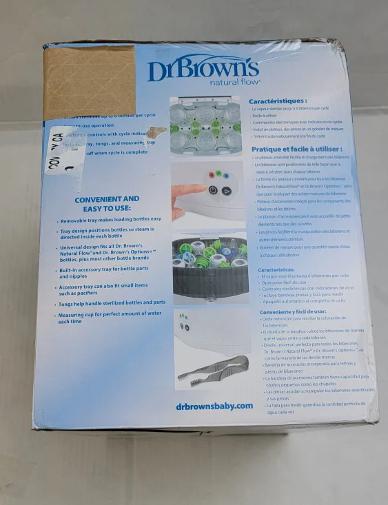 Dr. Brown's Deluxe Electric Baby Bottle and Pacifier Sterilizer image indicator(3)