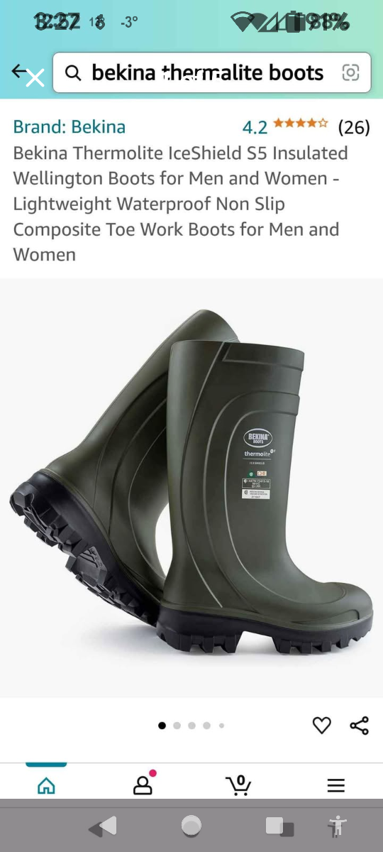 Bekina Thermolite IceShield Insulated Wellington Boots