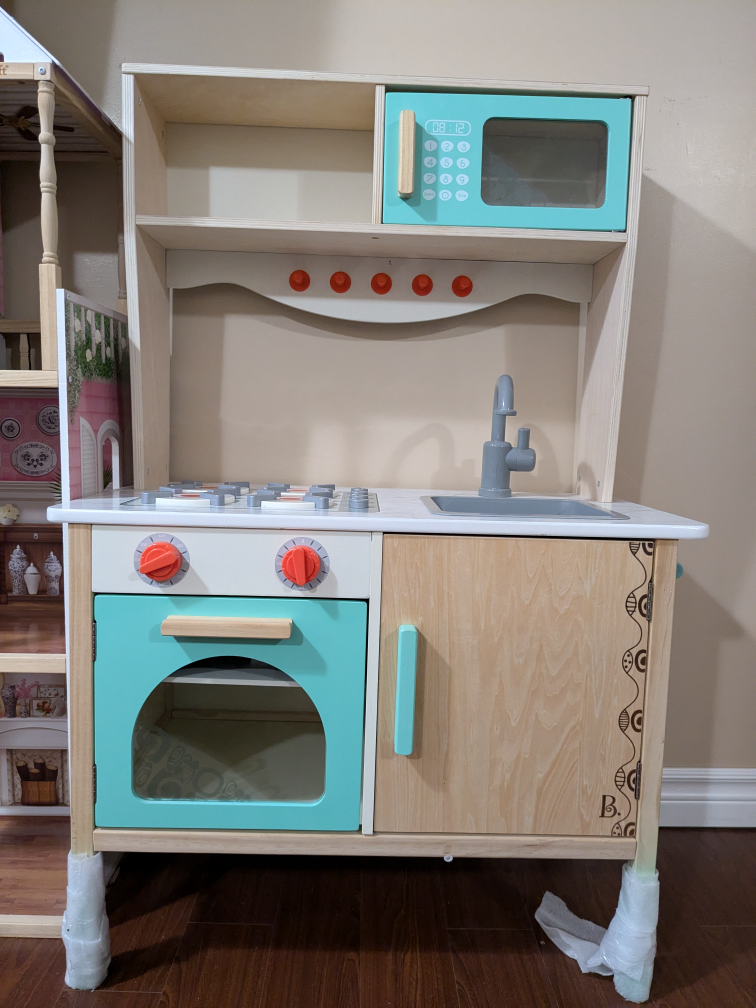 Montessori Wooden Play Kitchen with Accessories