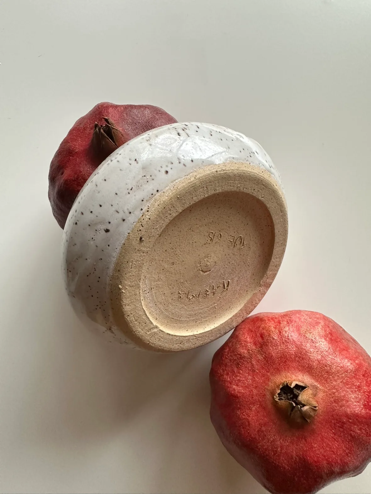 Local Handmade Wide Shallow Ceramic Bowl (with hidden foot ring) image indicator(4)