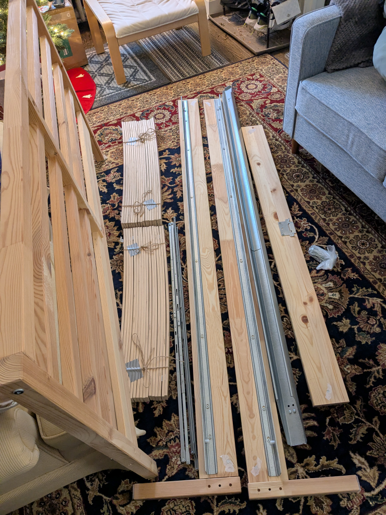 IKEA Tarva Bed Frame - Queen (no mattress) #freecycle - photo 2
