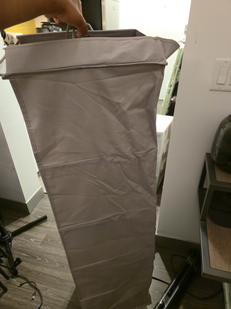 Grey Fabric Hanging Shelf Organizer - photo 5