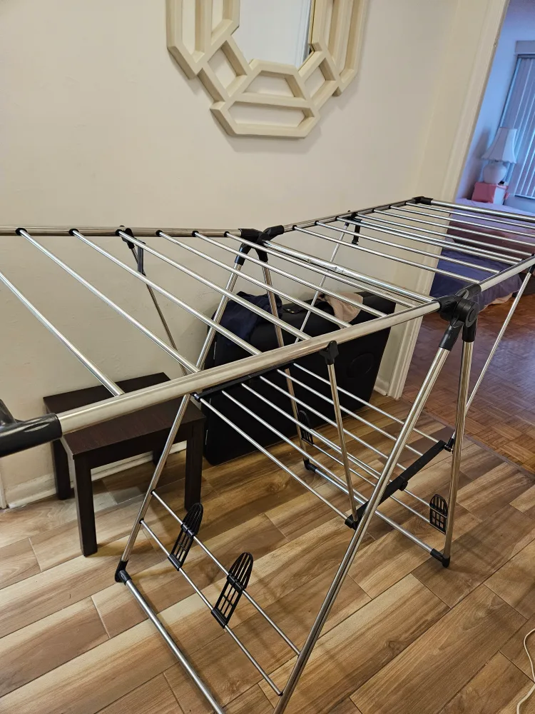 Stainless Steel Folding Clothes Drying Rack thumbnail