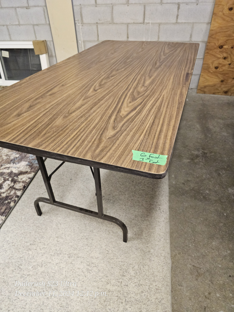 industrial folding table