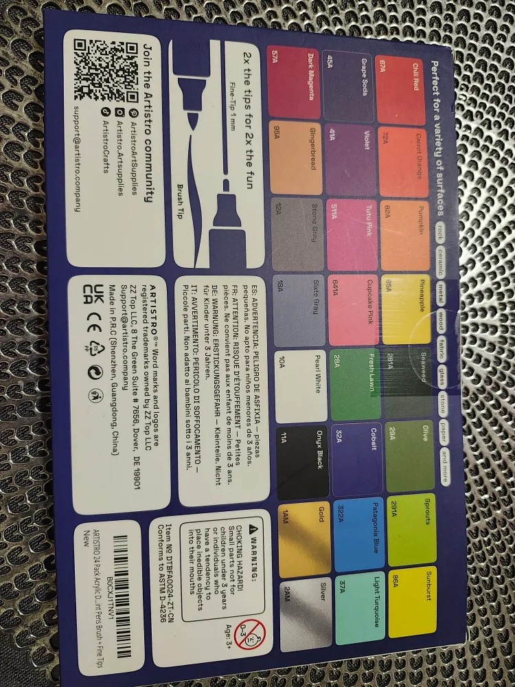 Artistro Acrylic Dual-Tip Markers 24 pack #FreeCycle image indicator(2)