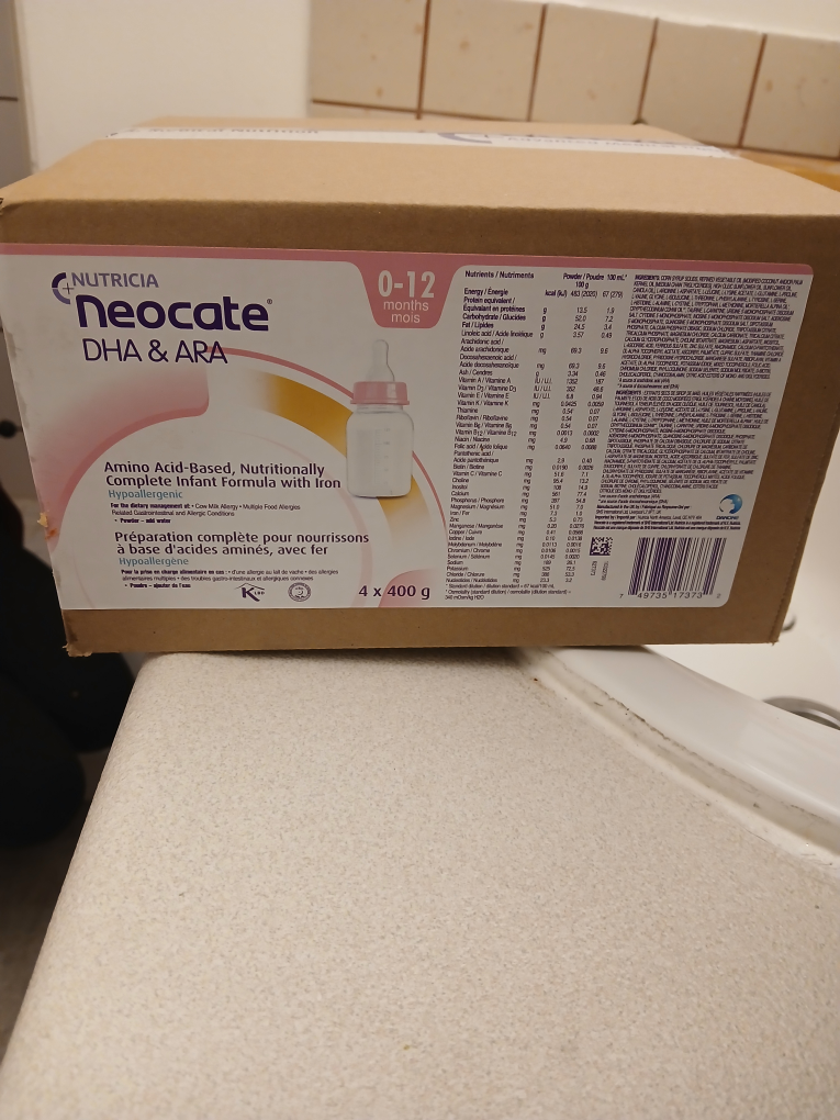 Neocate DHA & ARA Infant Formula 4 x 400g