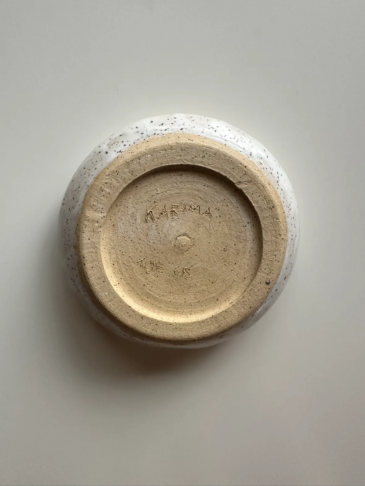 Local Handmade Wide Shallow Ceramic Bowl (with hidden foot ring) image indicator(3)