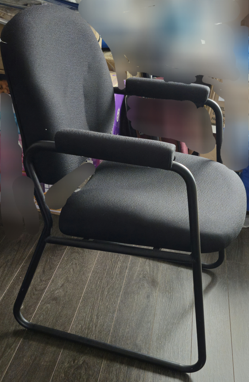 Black office chair with arms