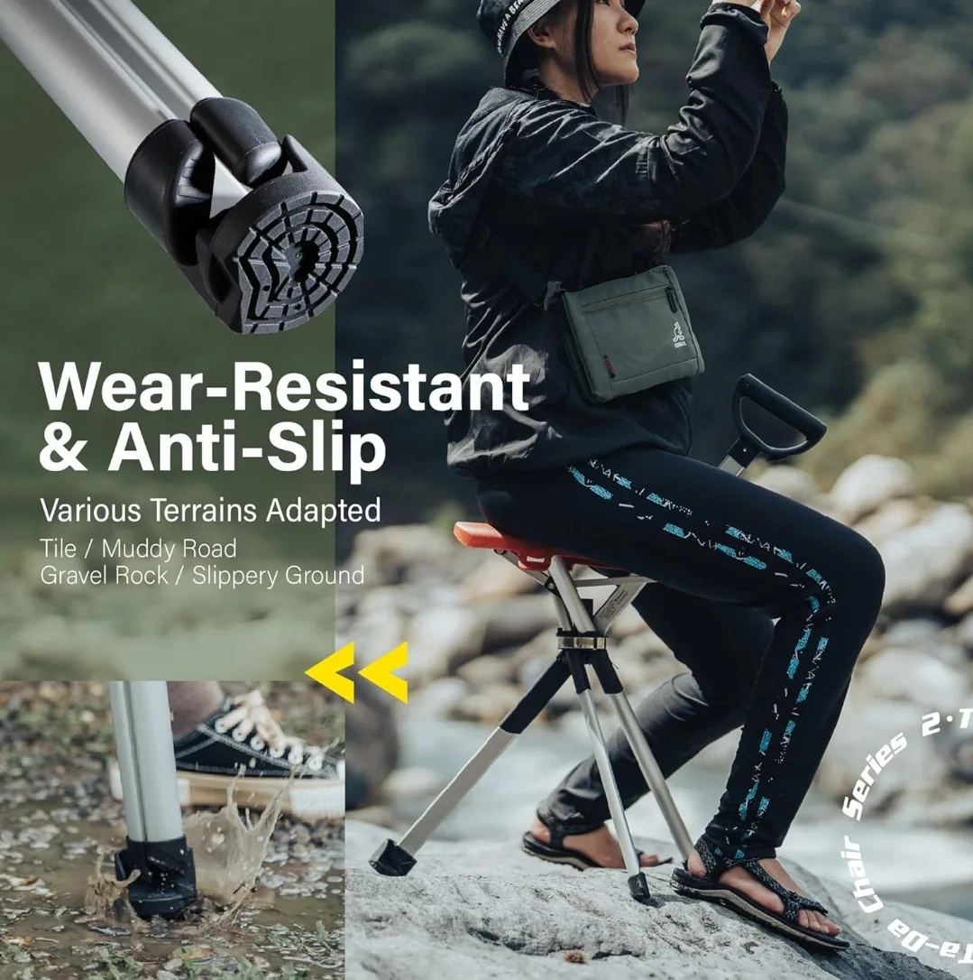 Ta-Da Chair Series 2 - Portable Walking Stick with Seat image indicator(9)