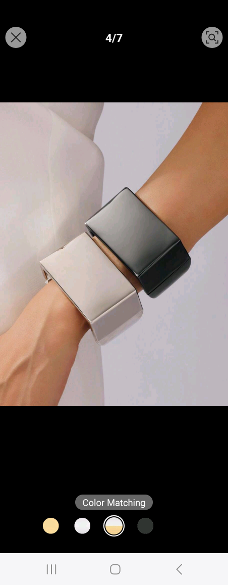 Geometric Open Cuff Bracelet