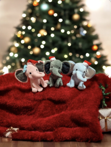 Christmas Plush Elephants
