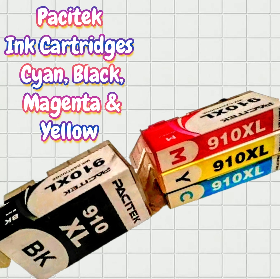 Pacitek 910XL Ink Cartridges - Black, Cyan, Magenta, Yellow