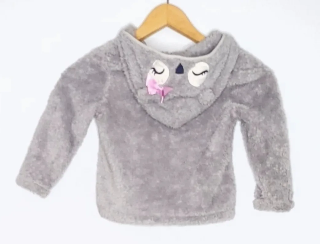 Gymboree Grey Owl Fleece Jacket size 2T image indicator(3)