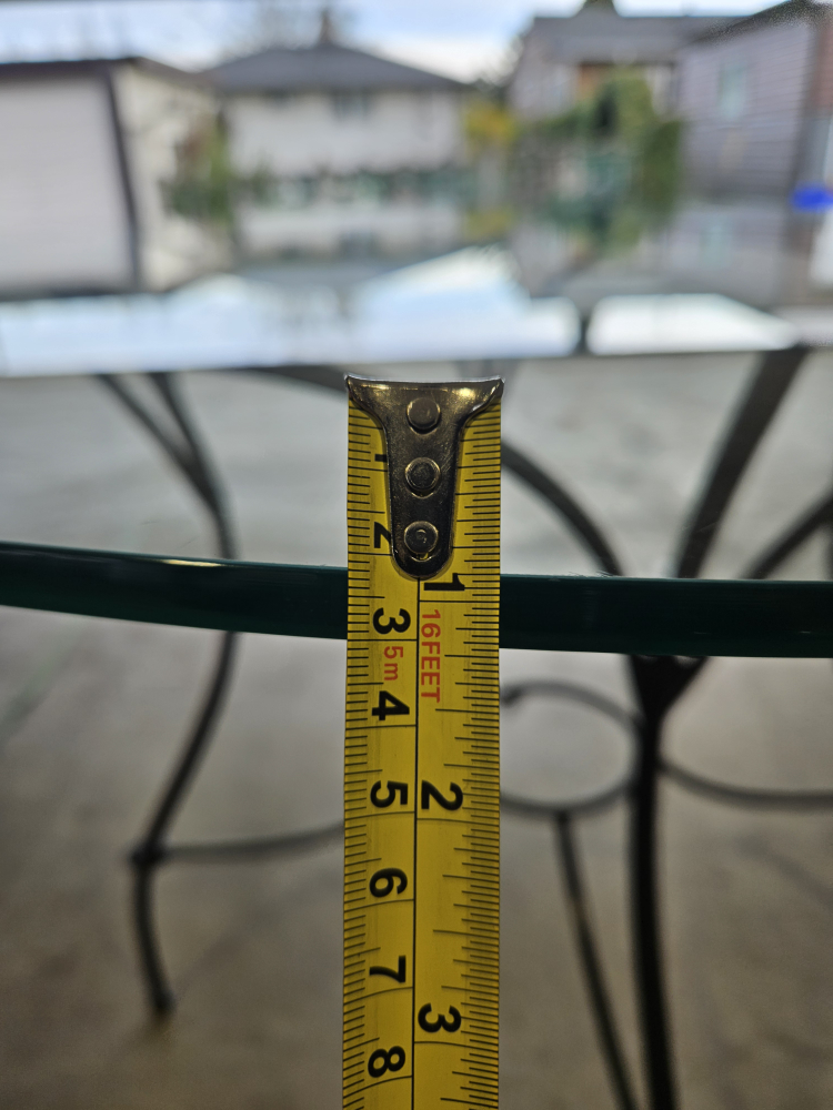 Glass and Metal Round Table - photo 4