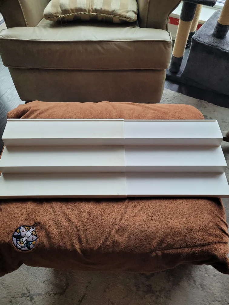 3 Tier White Plastic Shelf Organizer thumbnail