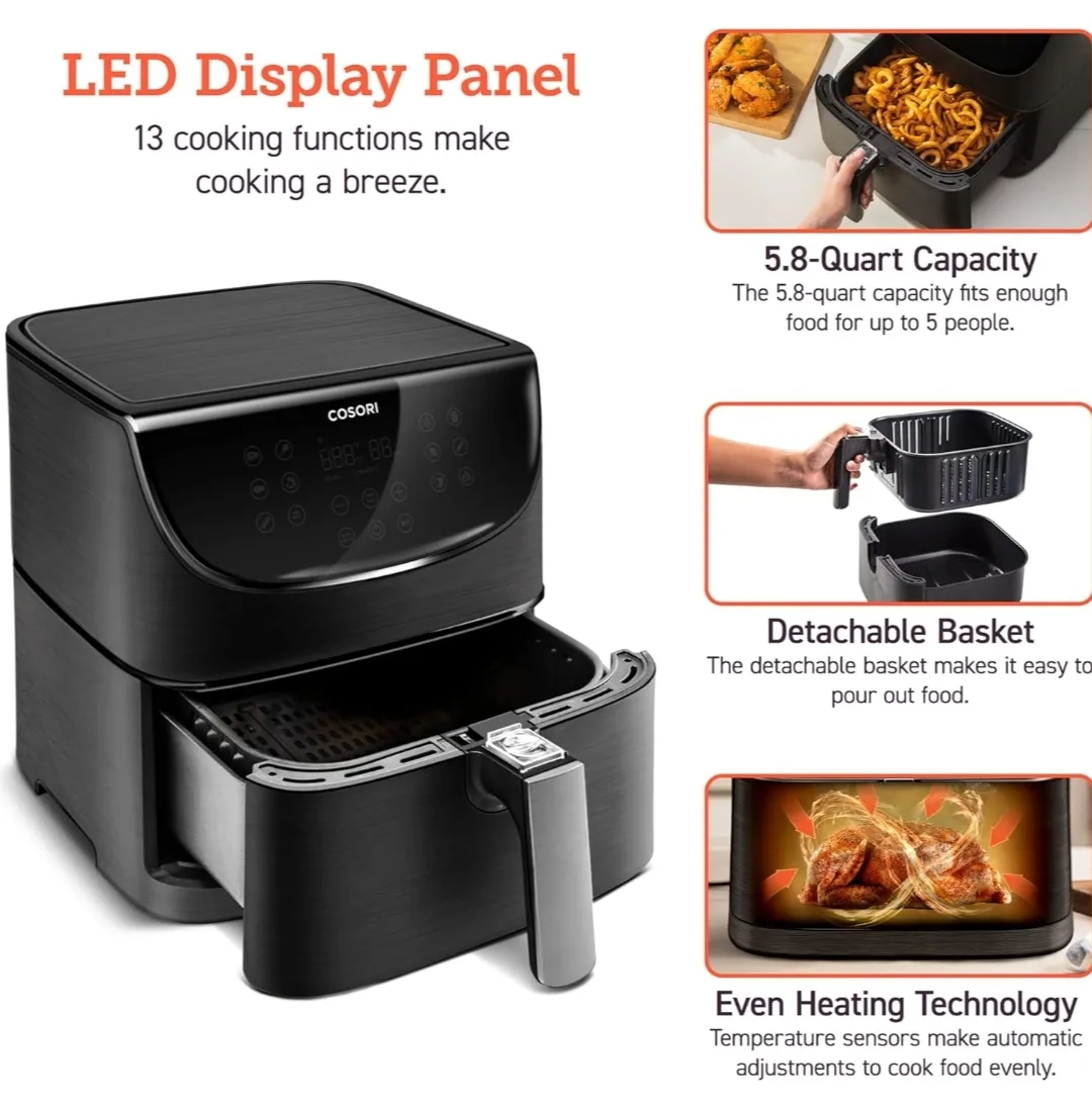 COSORI Air Fryer 5.8QT Pro Gen Smart 11-in-1 Toaster Oven image indicator(10)