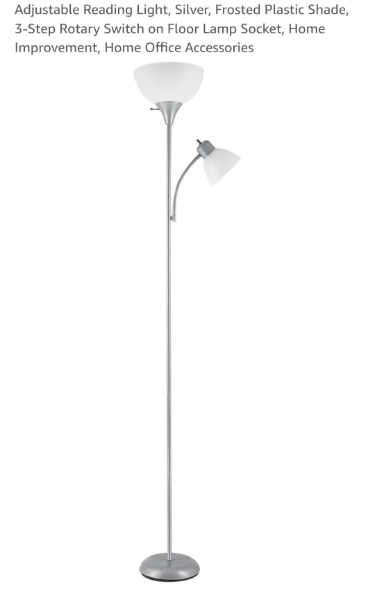 Floor lamp with reading light image indicator(2)