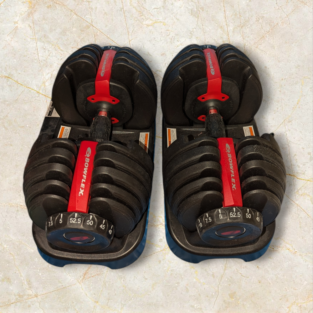 Bowflex SelectTech 552 Version 2 Two Adjustable Medium Dumbbells