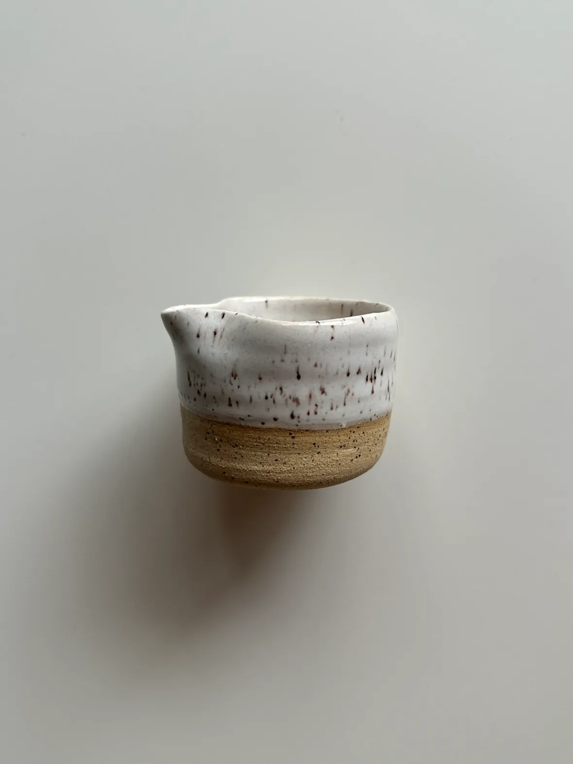 Local Handmade Tiny Ceramic Pitcher (with hidden foot ring) image indicator(3)